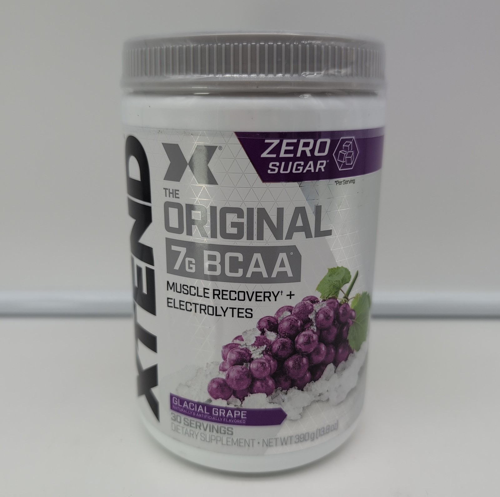 Xtend Original BCAA Powder Glacial Grape, 30 Servings Best By 6/2027