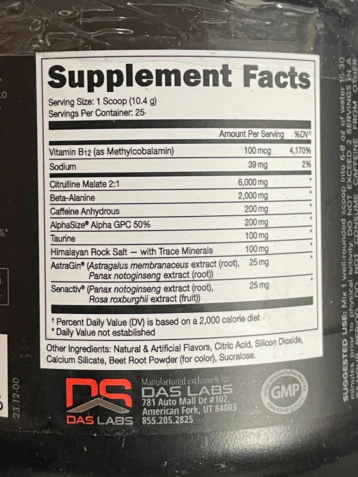 Bucked Up Pre-Workout BLOOD RAZ Exp 4/2027 20 Servings