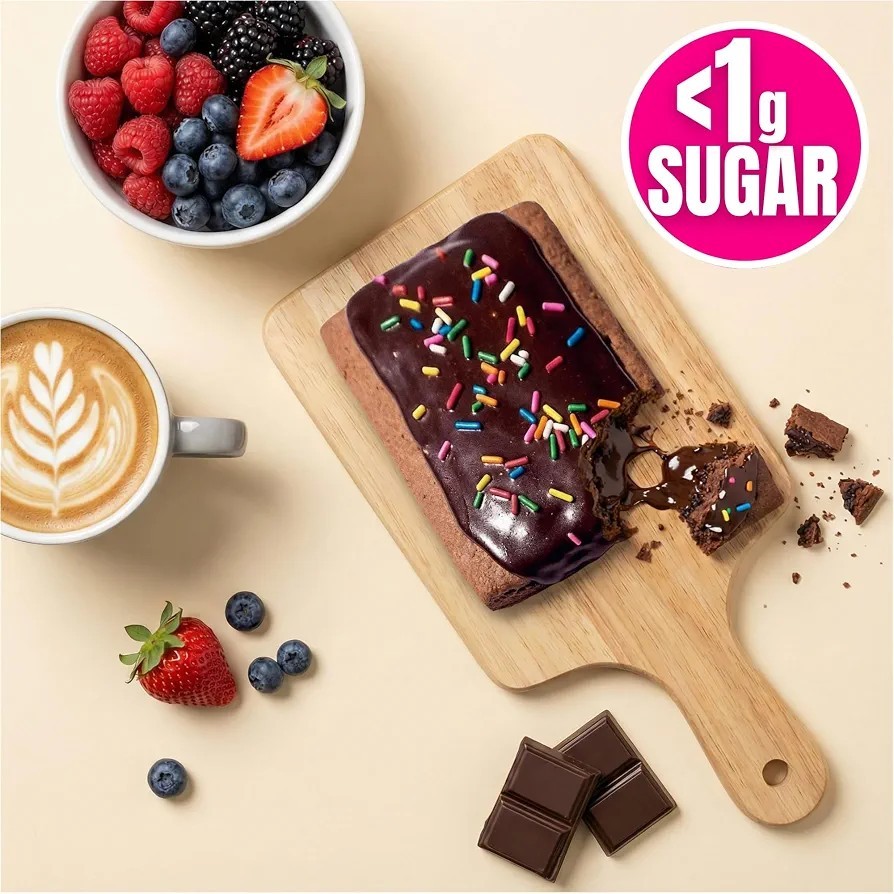 Legendary Foods Double Chocolate 22g Protein Pastry, Low Carb, 0g Sugar, Keto