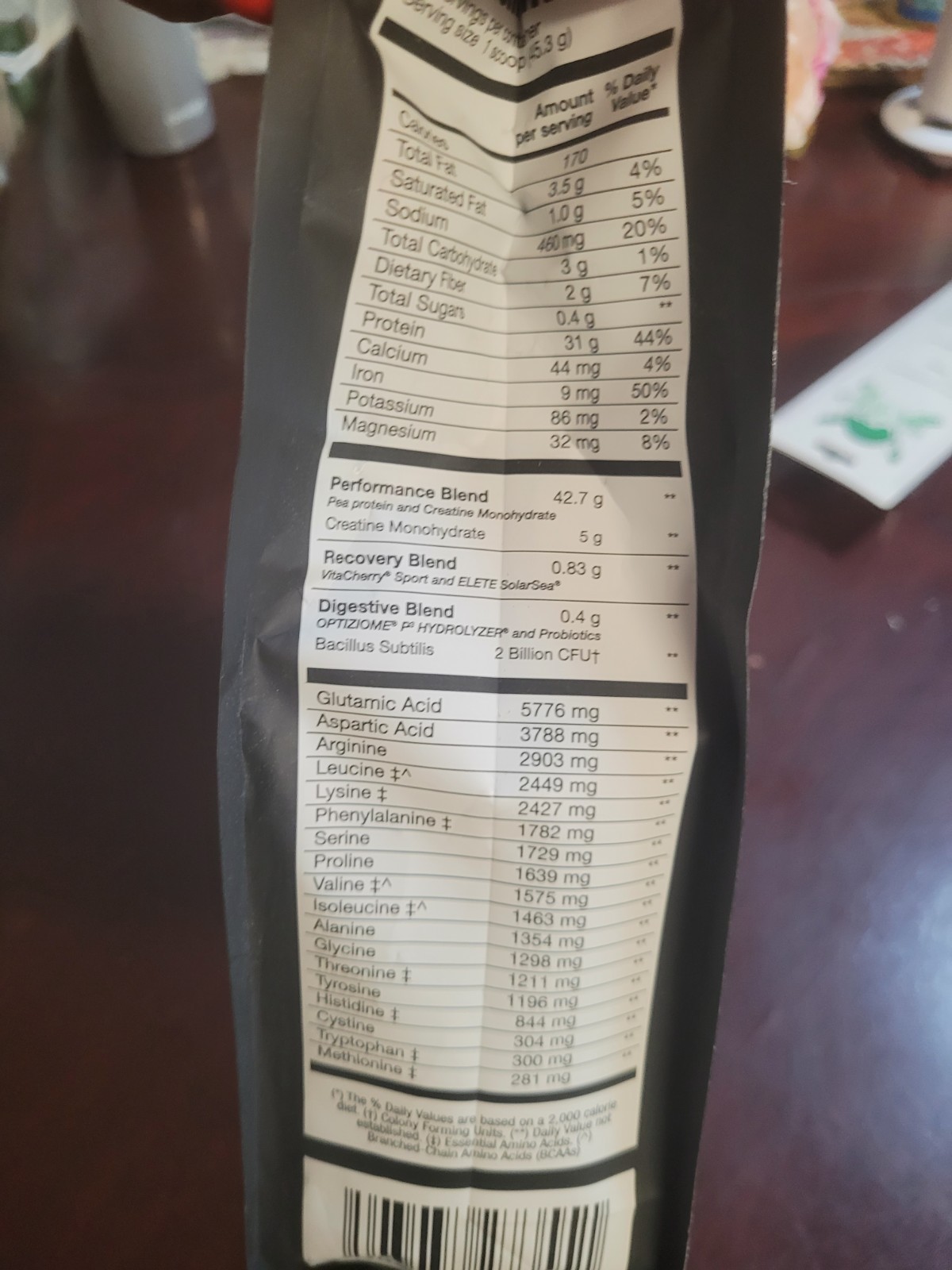 Birdman Falcon Vegan Protein Powder, vanilla, 31g Protein, 28 Servings