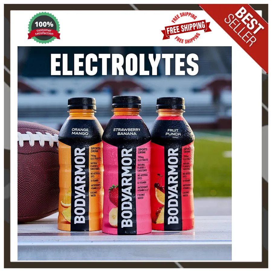 BODYARMOR Sports Drink Strawberry Banana Electrolyte Hydration 16oz 12 Pack