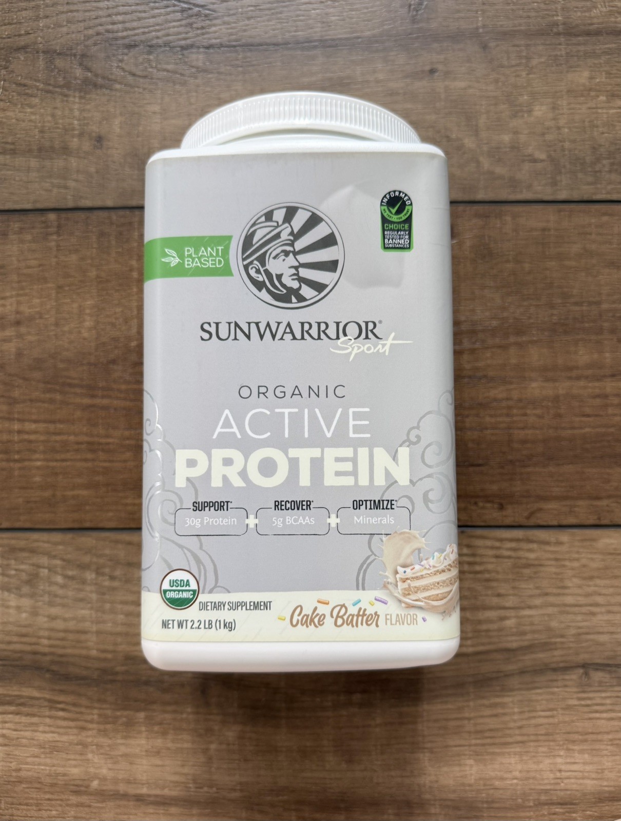 Sunwarrior Vegan Protein Powder USDA Organic Protein Powder Cake Batter flavor