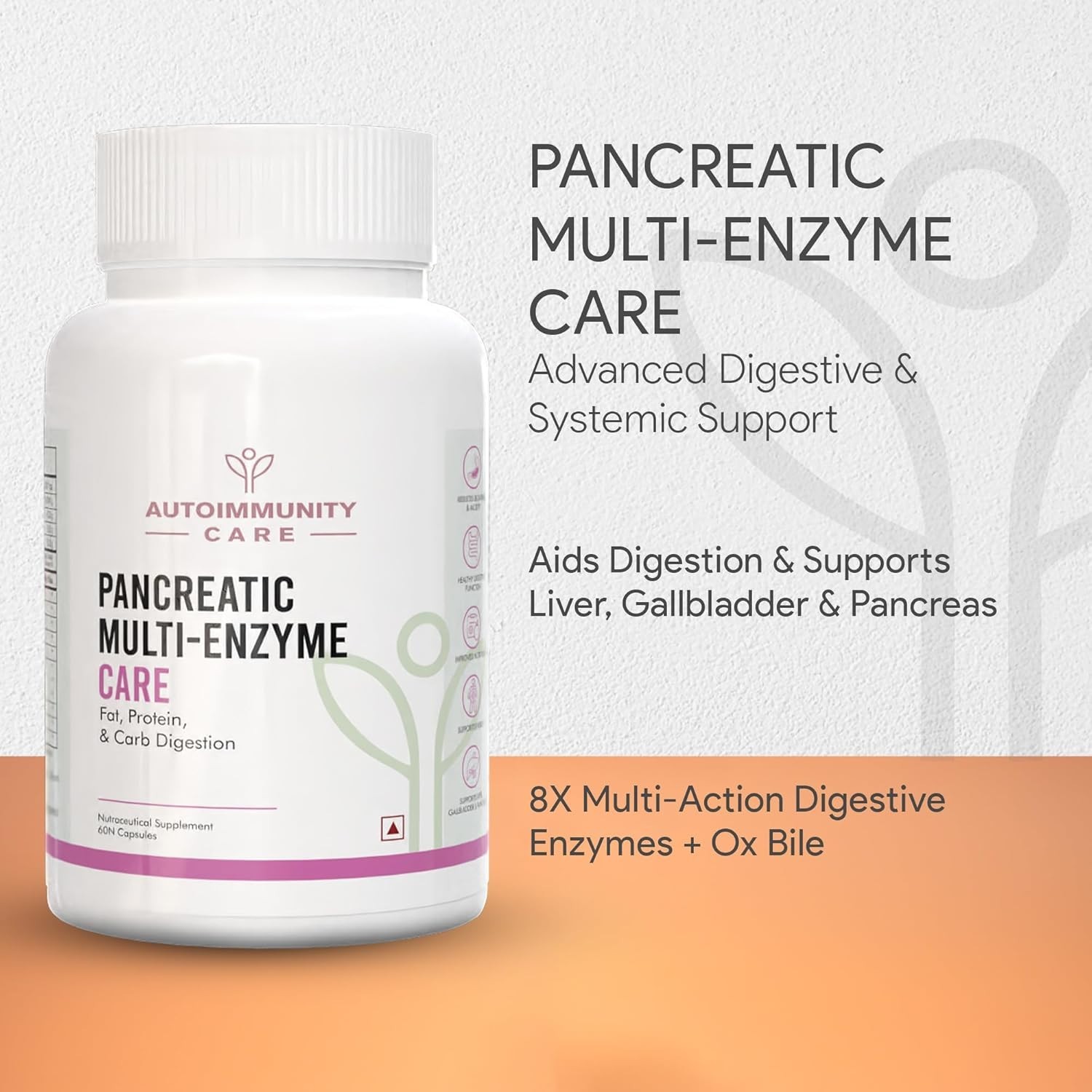 Autoimmunity Care: PANCREATIC MULTI-ENZYME CARE (60 Caps)