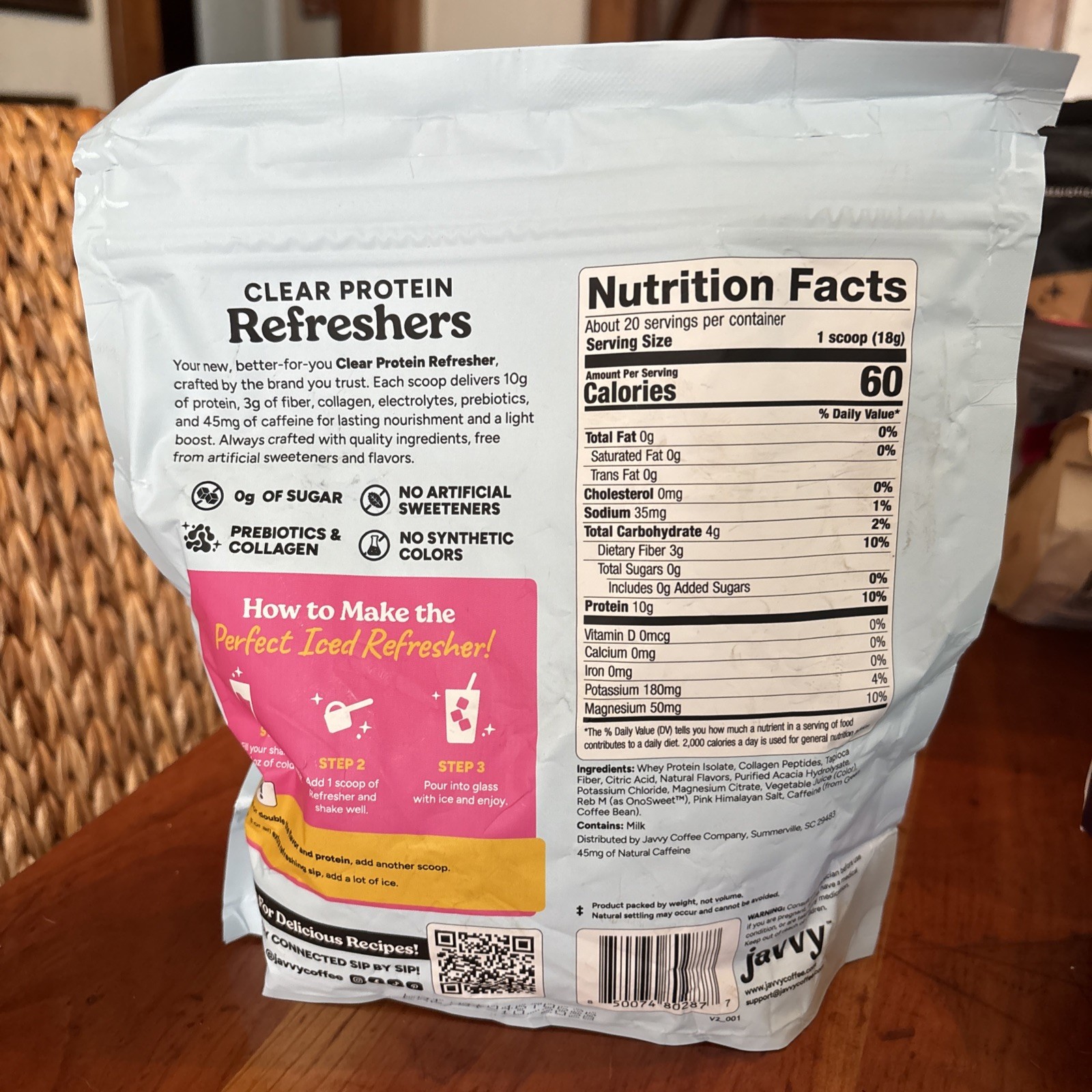 Javvy Refresher Strawberry Lemonade 12.7oz