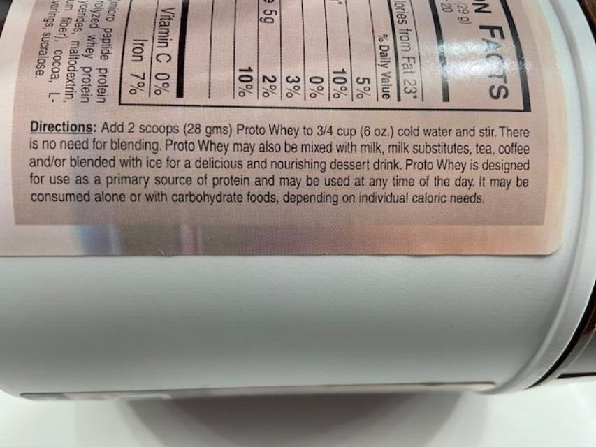 Bio Nutritional, Proto Whey 100% Micro peptides 580 Grams, 20 Servings