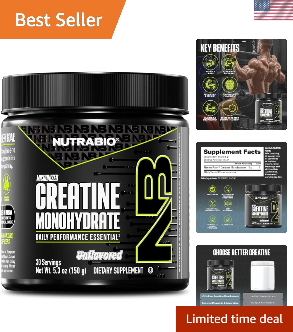 Micronized Creatine 150g – Gluten-Free, Kosher & -Friendly Muscle Support