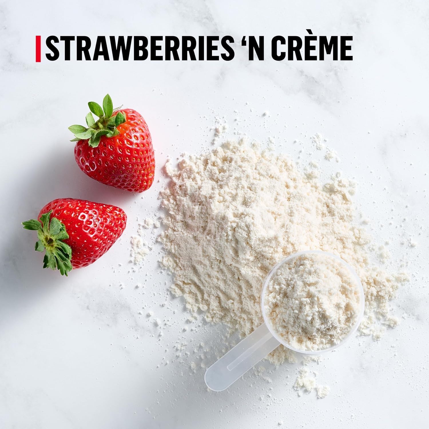 Muscle Milk Genuine Protein Powder Strawberries N Creme 1.93 lbs 13 Servings
