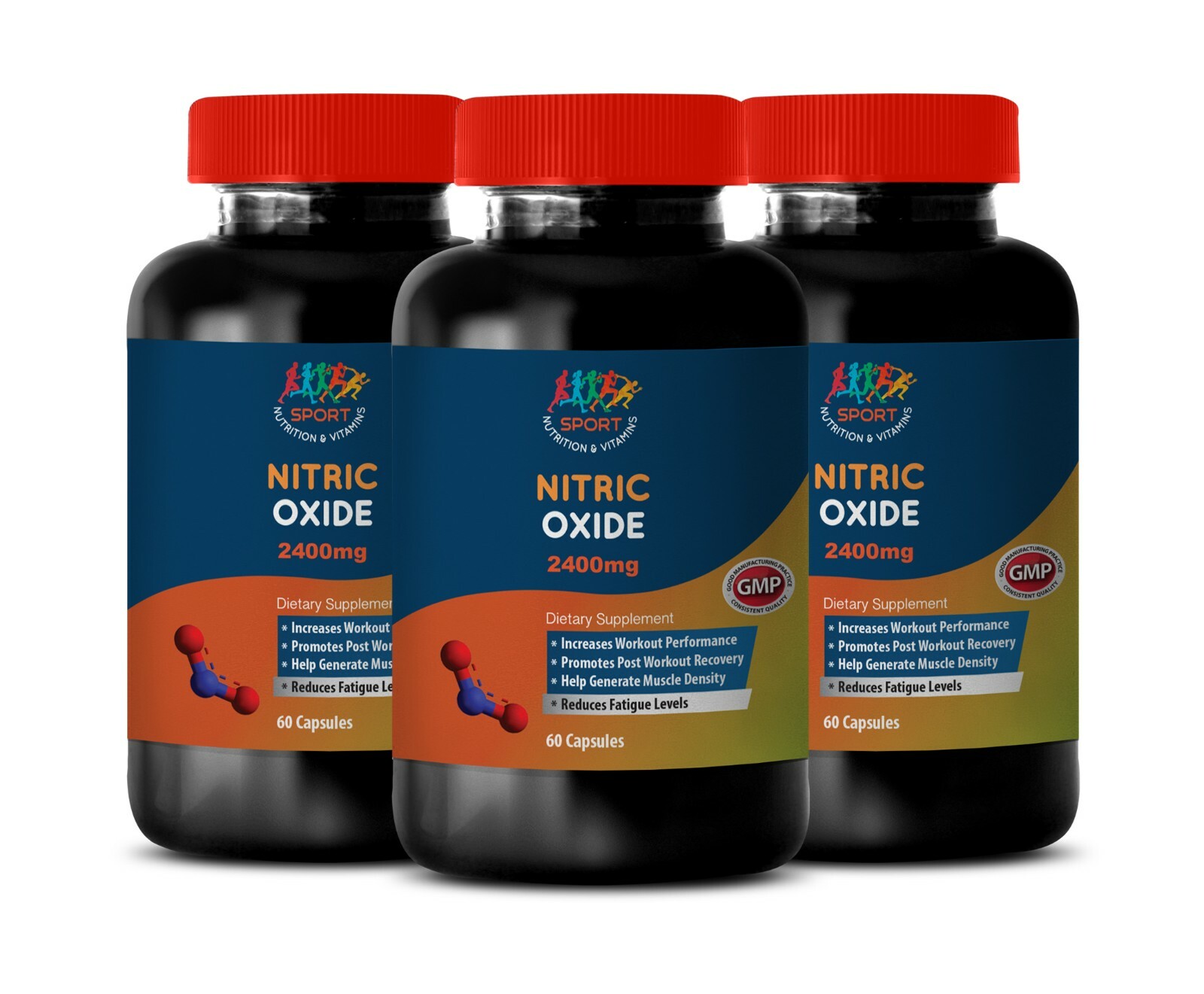 Regulate The Brain – NITRIC OXIDE 2400mg – Pre Workout Tablets 3B