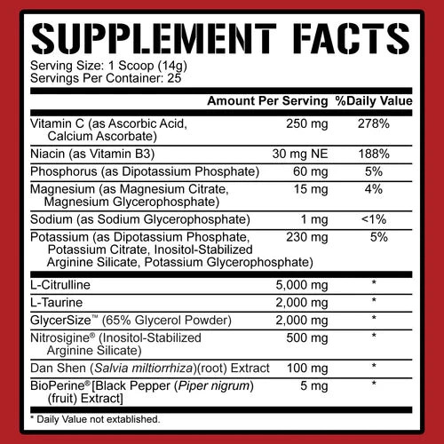 5% Nutrition Full AF Non-Stim Pre-Workout **Fruit Punch**