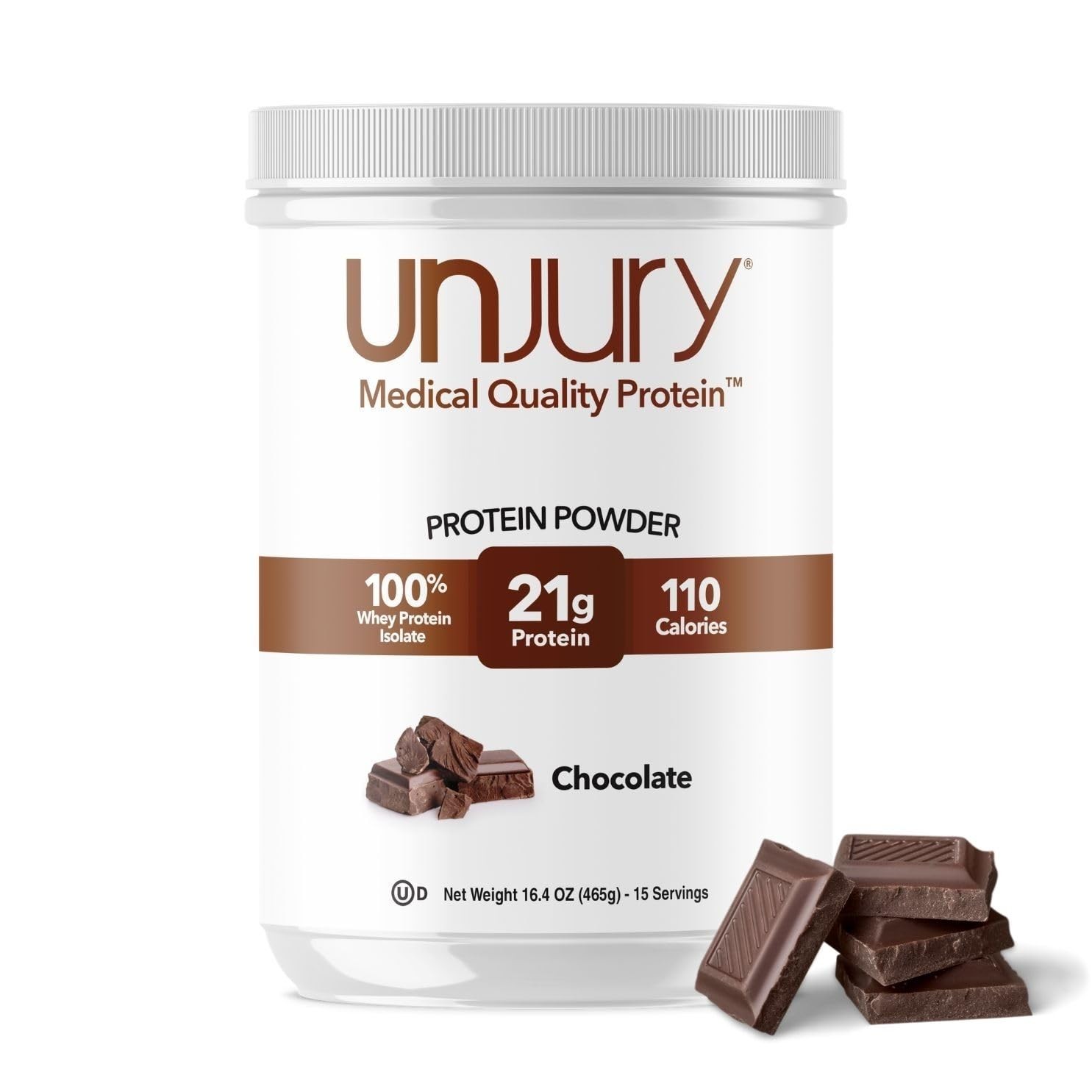 Unjury Whey Protein Powder | Chocolate Protein Powder | 21g 100% Whey Isolate…