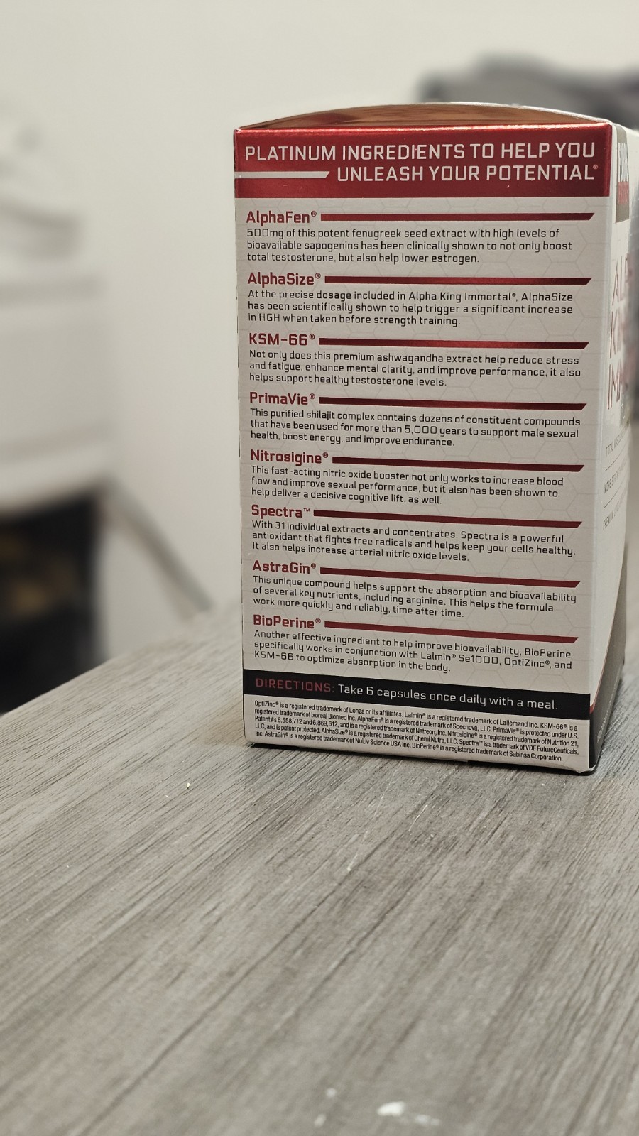 Force Factor Alpha King Immortal KSM-66 Ashwagandha 180 Capsules