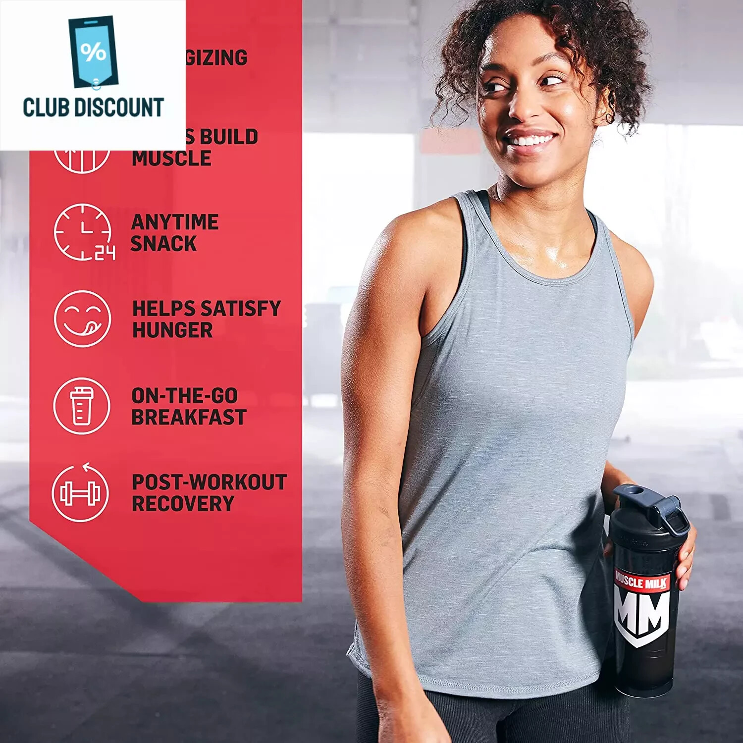 Muscle Milk Genuine Protein Powder, Strawberries ‘N Crème, 1.93 Pounds, 12 Servi