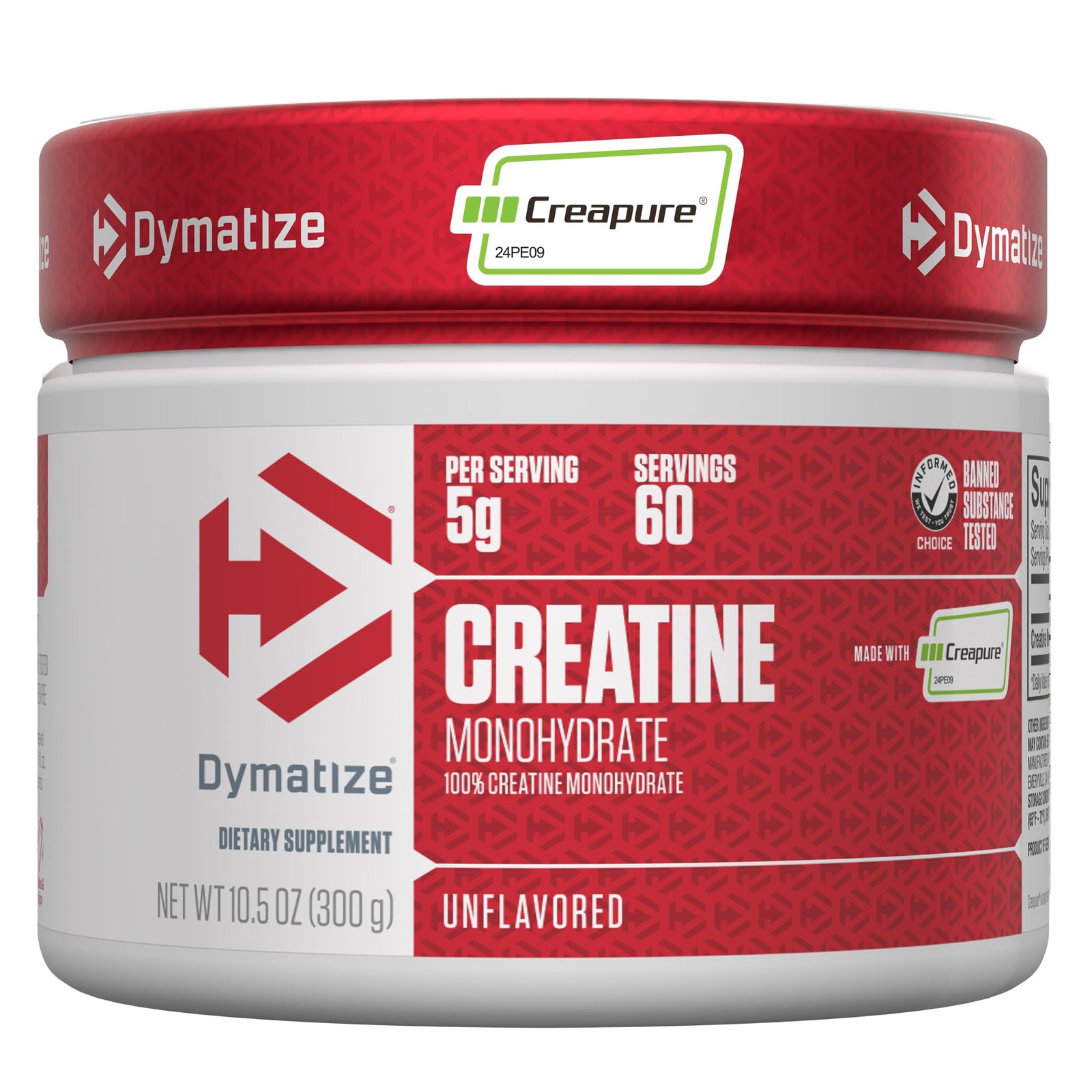 Dymatize Creatine Monohydrate Powder with CREAPURE (Product of Germany), 5g P