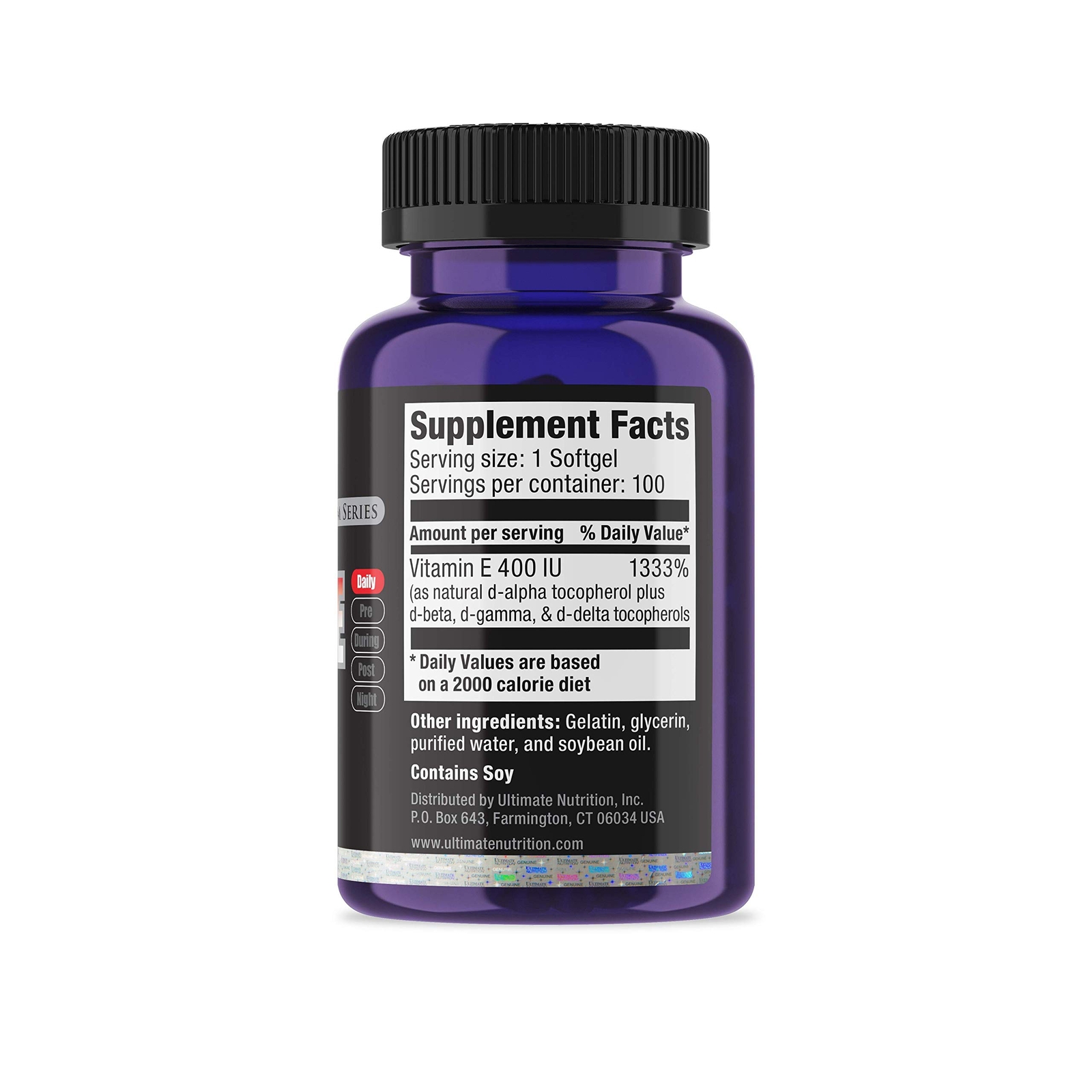 Ultimate Vitamin E 400 IU Soft Gels – Powerful Antioxidant – 100 Softgels