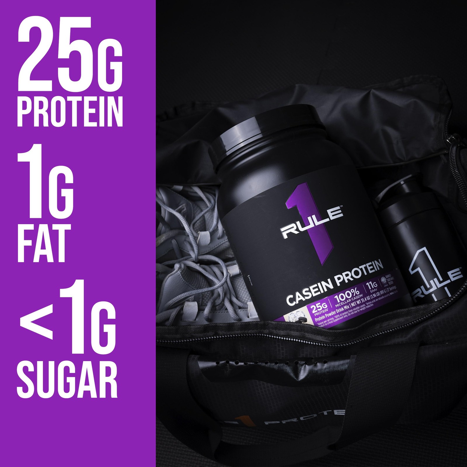 Rule 1 Proteins Casein Protein – 25G Protein And 11G Eaas Per Serving From
