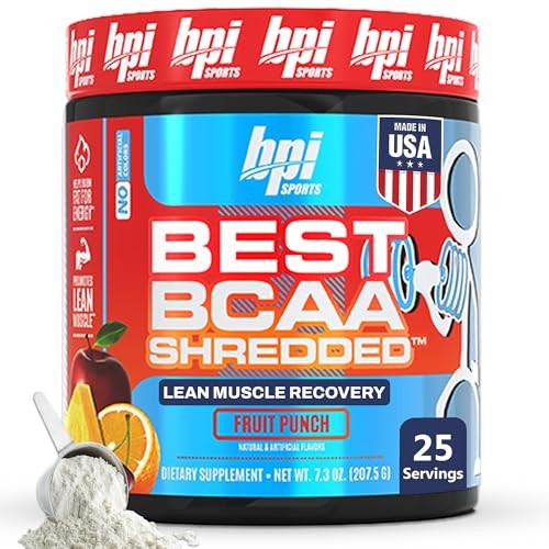 BPI Sports Best BCAA Shredded Powder – Fruit Punch 25 Servings