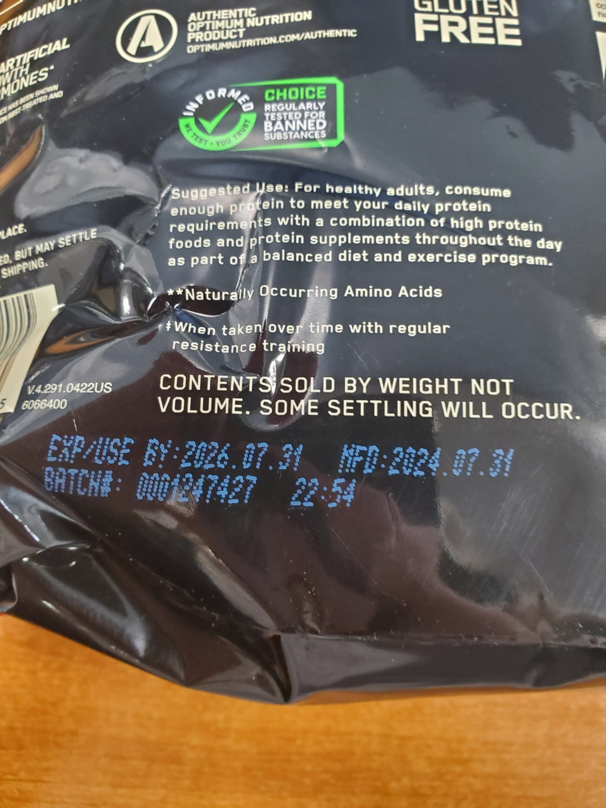 Optimum Nutrition Whey Protein Powder Strawberries&Cream 1.5lb. Exp 7/31/26 R3P3