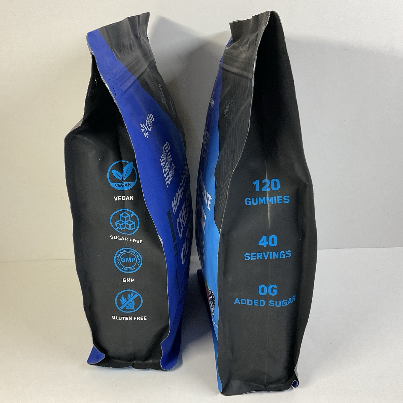 Lot of 2 Offpte Creatine Monohydrate Gummies 5000mg Sugar-Free Mixed Berry 120Ct