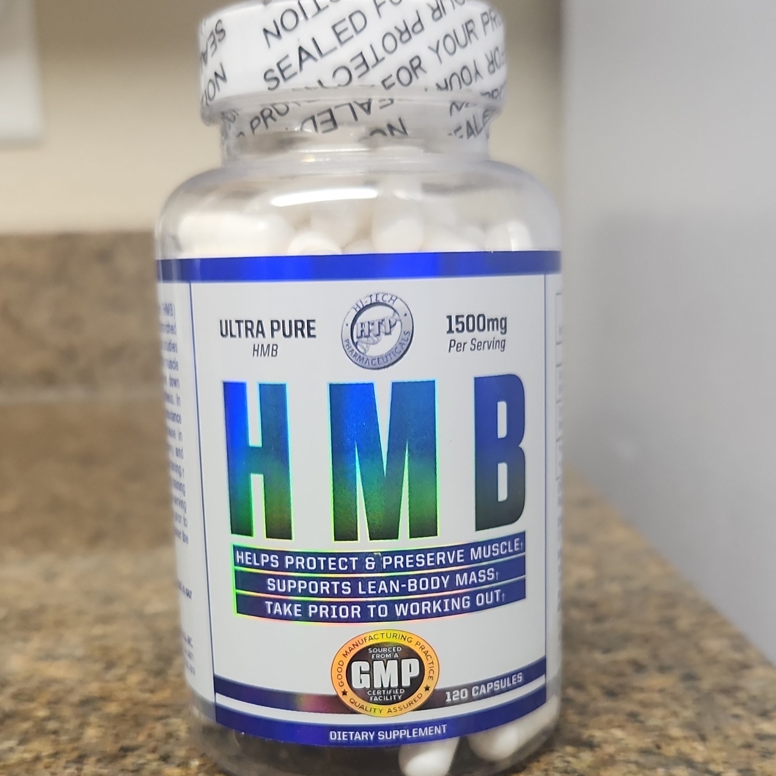 Hi-Tech Pharmaceuticals HMB 1500mg 120 Capsules Muscle Gain Lean-Body Mass