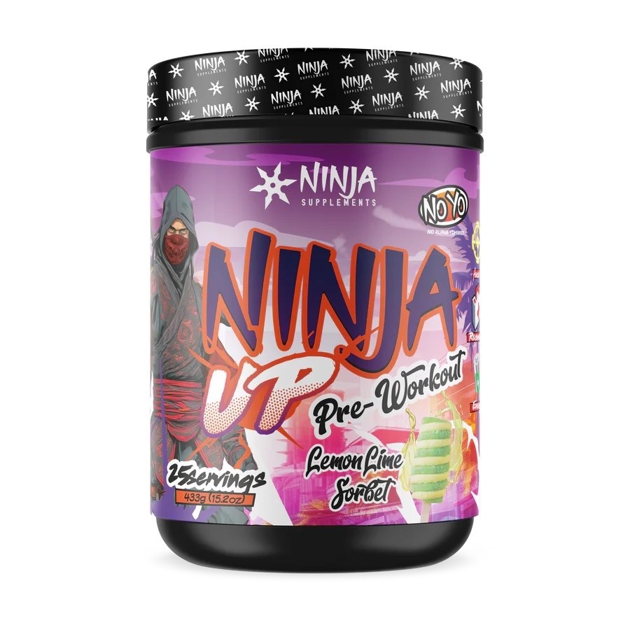 Ninja Up: 435mg Caffeine Blend High Stim Pre Workout (No Alpha Yo Formula) NEW