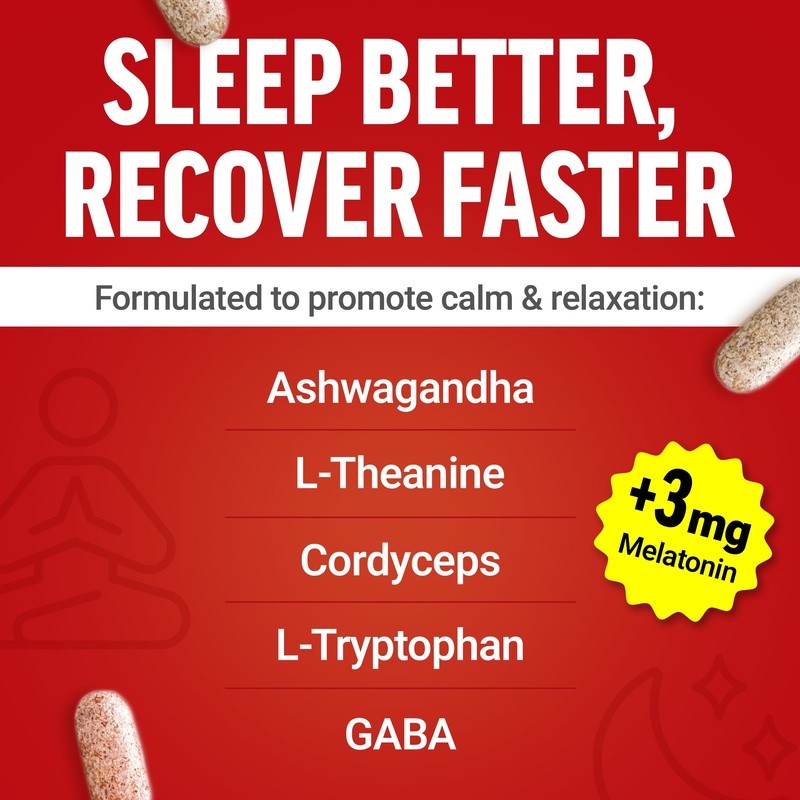 Test X180 PM Testosterone Booster Men Sleep Support Muscle Recovery 120 Tablets