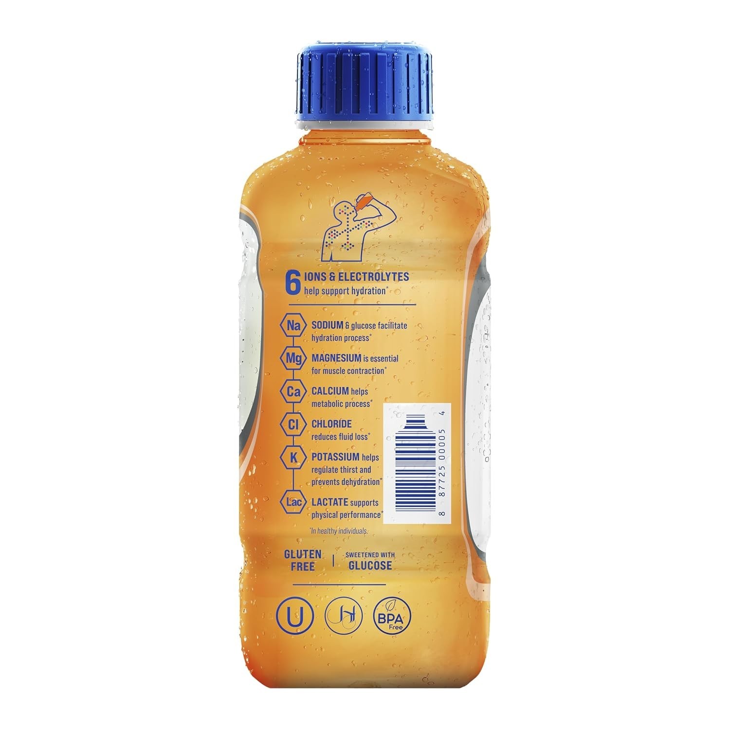 Electrolit, Electrolyte Beverage, Orange, 21 Fl Oz bottle (Pack of 12)