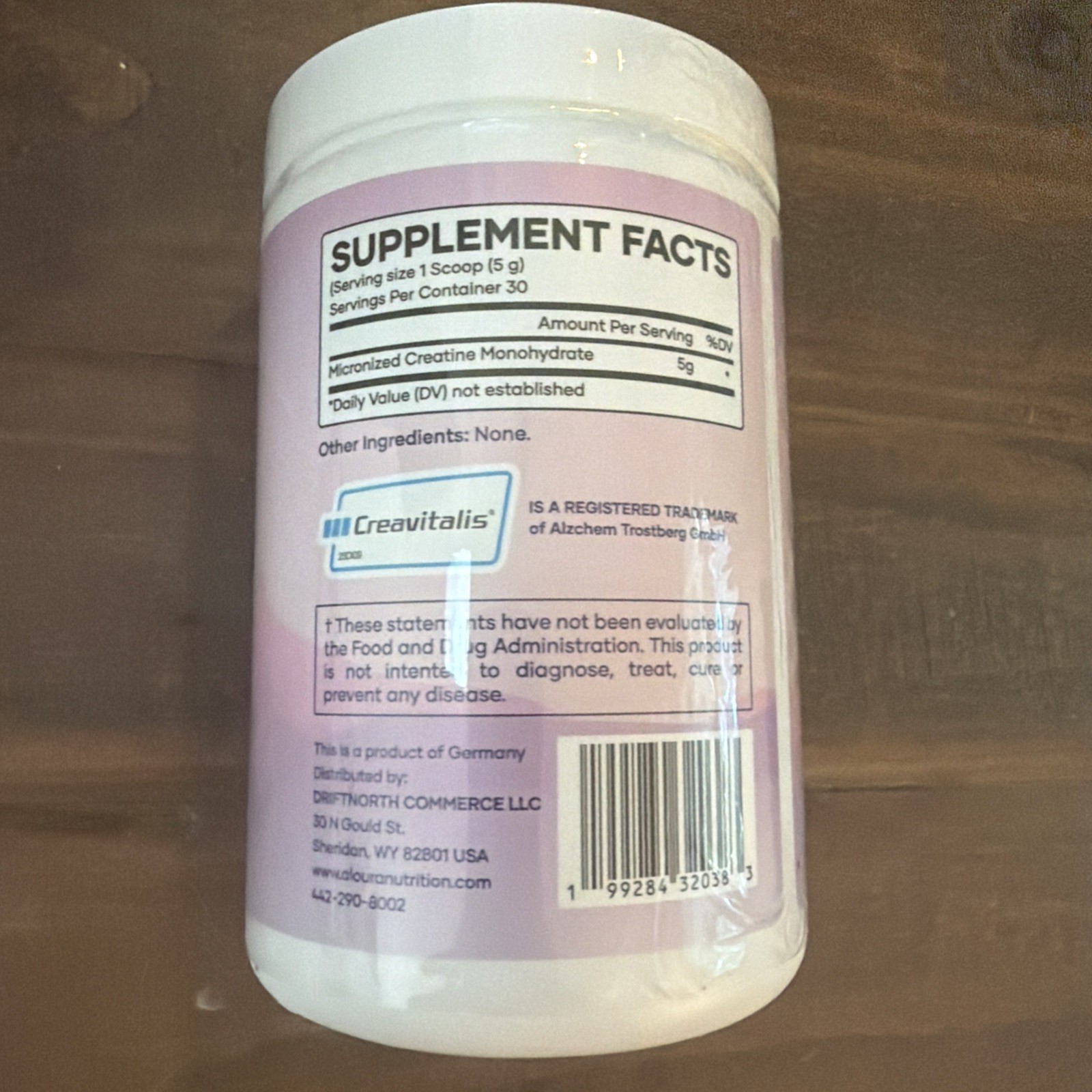 ALOURA NUTRITION BALANCE CREATINE MONOHYDRATE EXP 10/2028