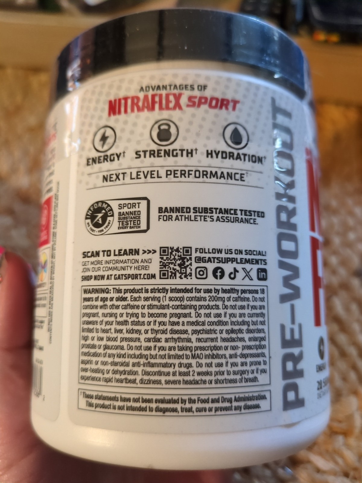 Nitraflex Pre-Workout ~Fruit Punch 10.74oz Exp 07/2027