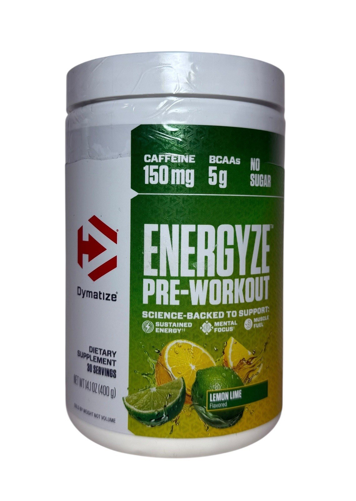 Dymatize Energyze Pre-Workout – Lemon Lime – 30 Servings – 14.1 oz