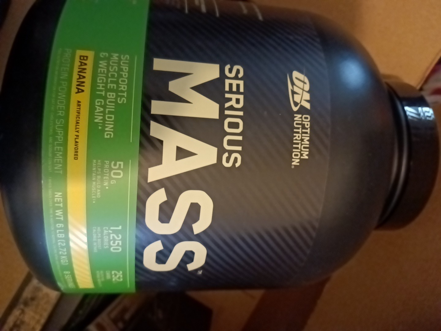 Optimum Nutrition Serious Mass Banana Protein Powder -6 Lb