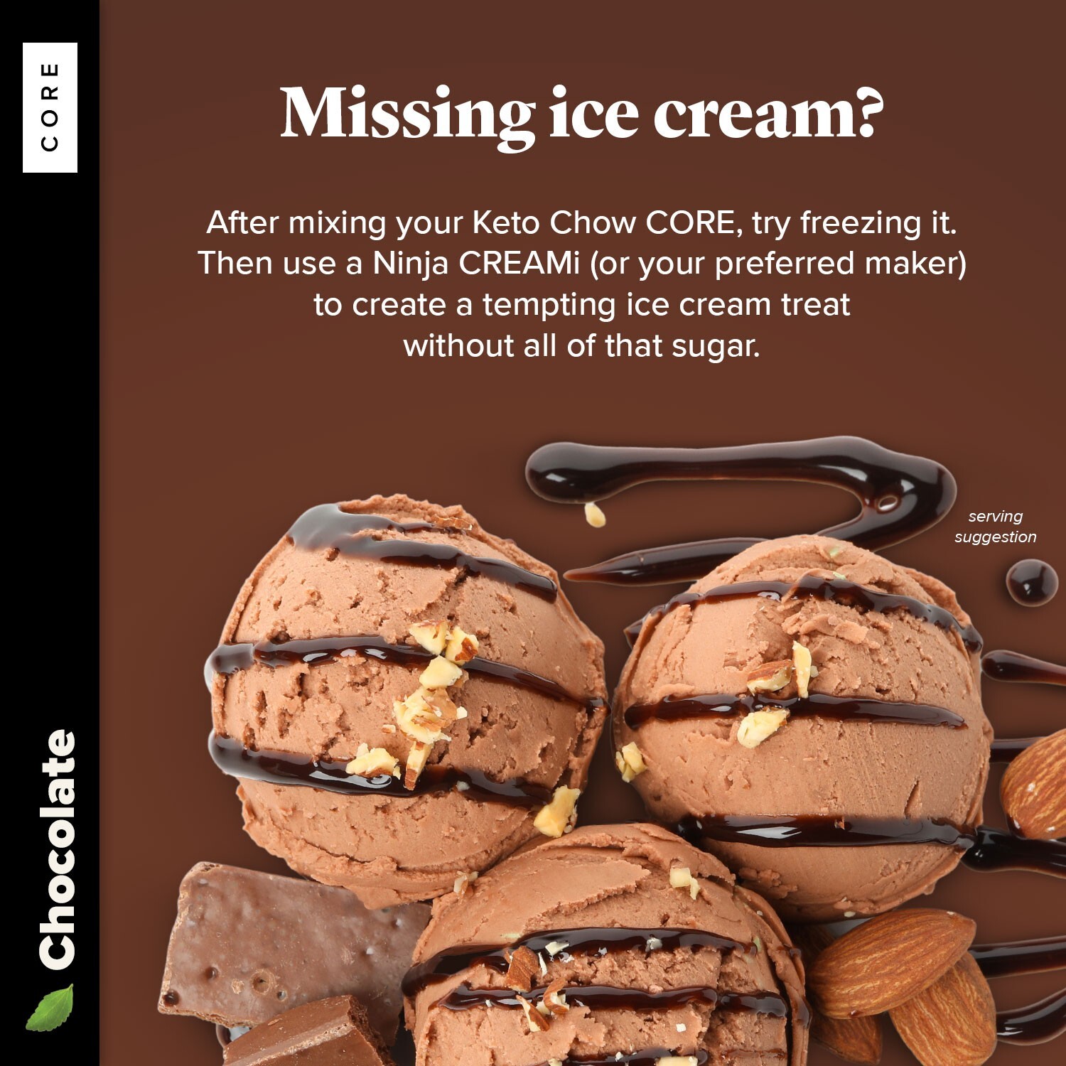 Chocolate Keto Chow CORE – Stevia