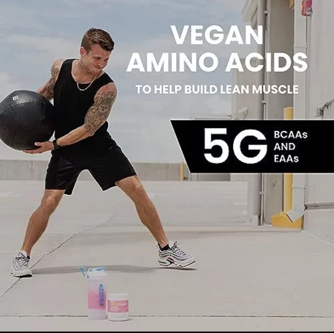 RSP Nutrition AminoLean Pre Workout Powder with BCAAs, Amino Acid Energy