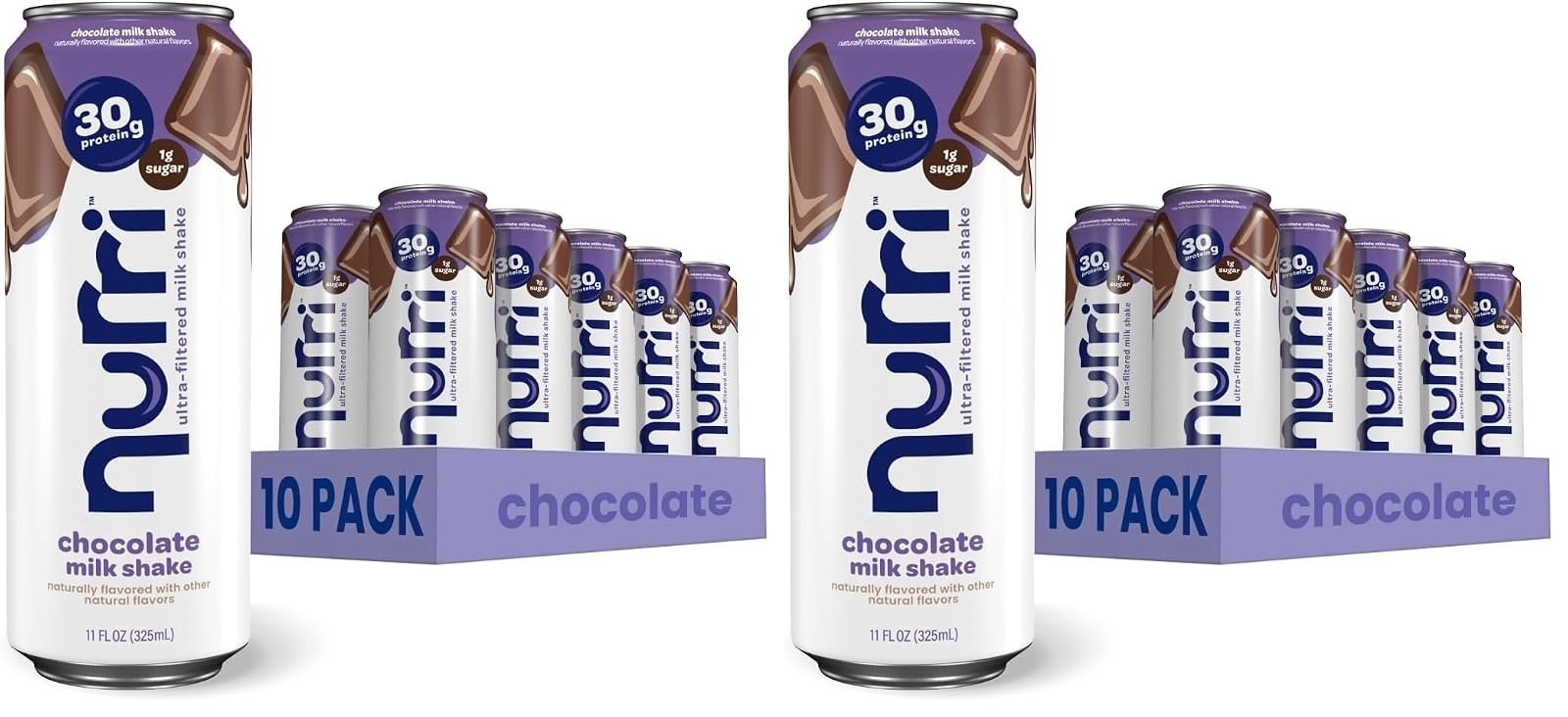 Nurri Strawberry Protein Shake 30g – Lactose Free, Low Sugar, 10 Cans