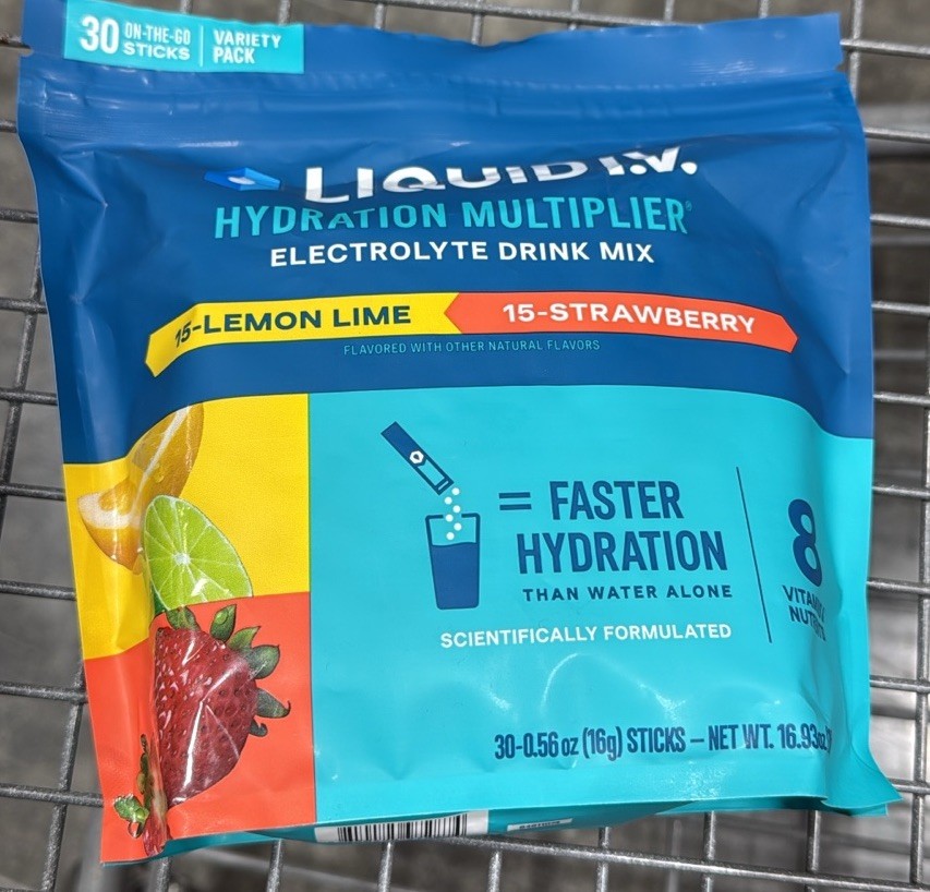Liquid I.V. Hydration Multiplier Electrolyte Mix Lemon Lime/Strawberry 30