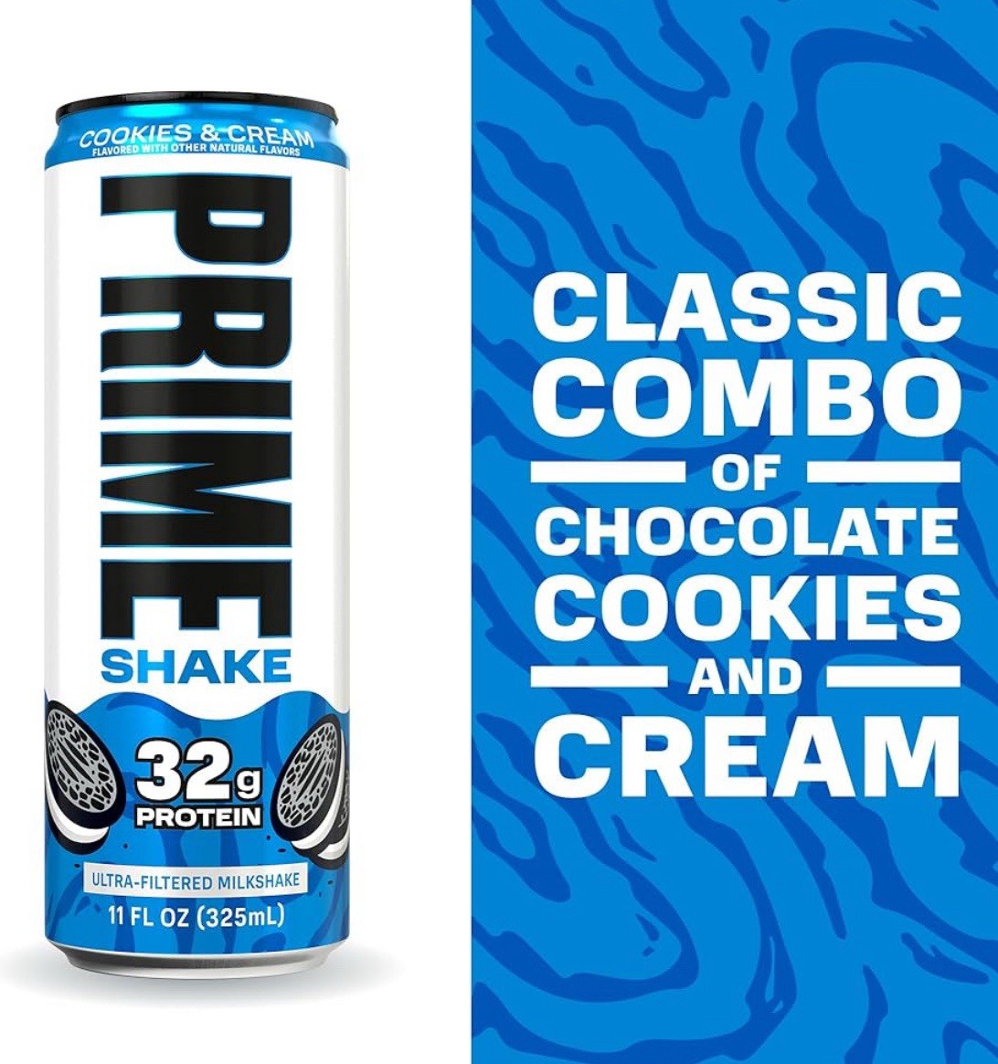 *NEW* Cookies & Cream PRIME Protein Shake | 32g Protein