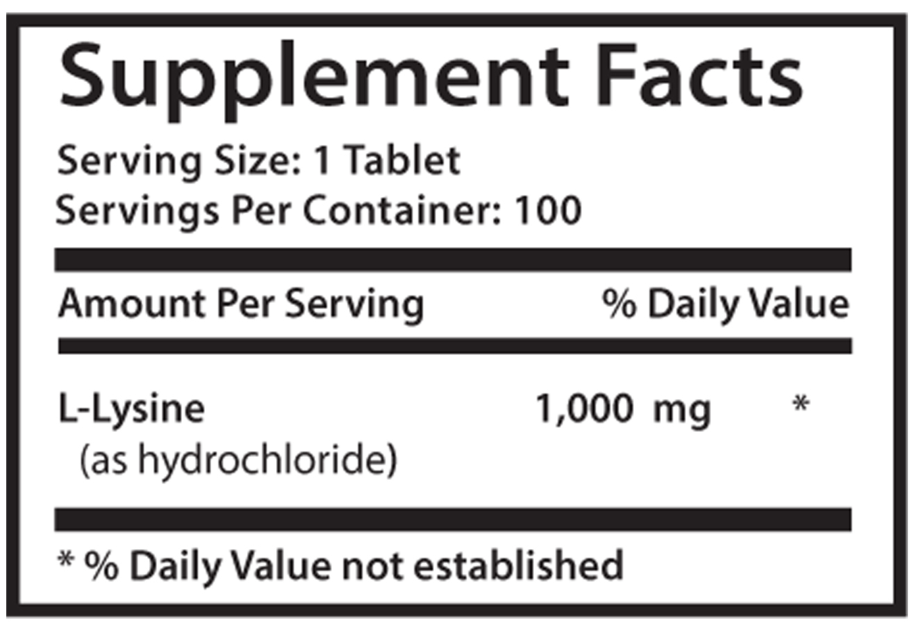 L-Lysine Health – L-Lysine 1000mg – Boost Sexual Energy Pills 2B