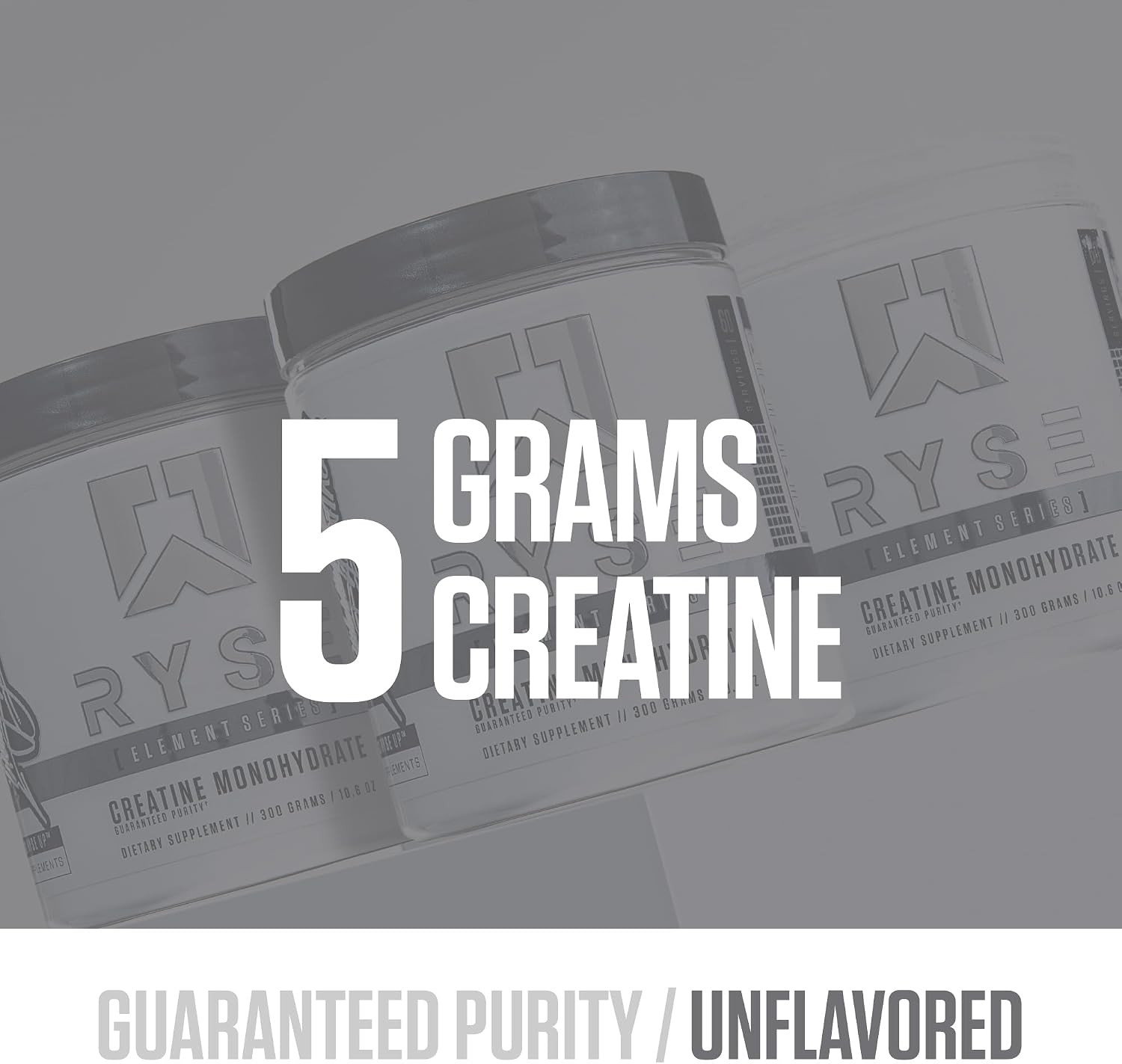 RYSE Creatine Monohydrate Powder – Unflavored – Supports Men & Women Lean Muscle