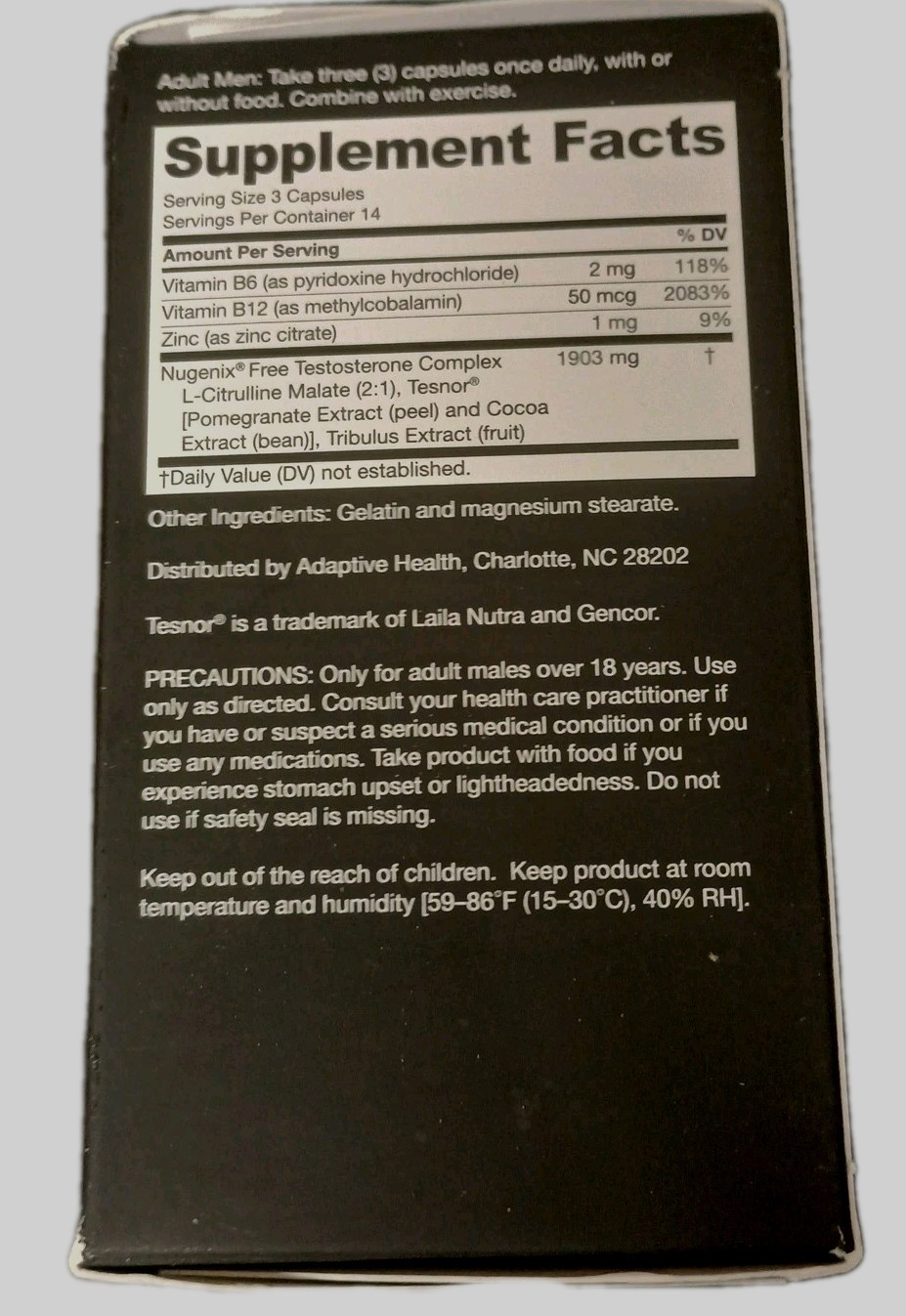 Nugenix T Boost Testosterone Booster 42 Caps Ea Exp: 8/26 New & Sealed