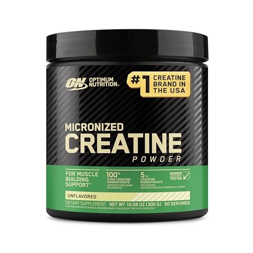 Optimum Nutrition Micronized Creatine Monohydrate Powder, 300g, Unflavored