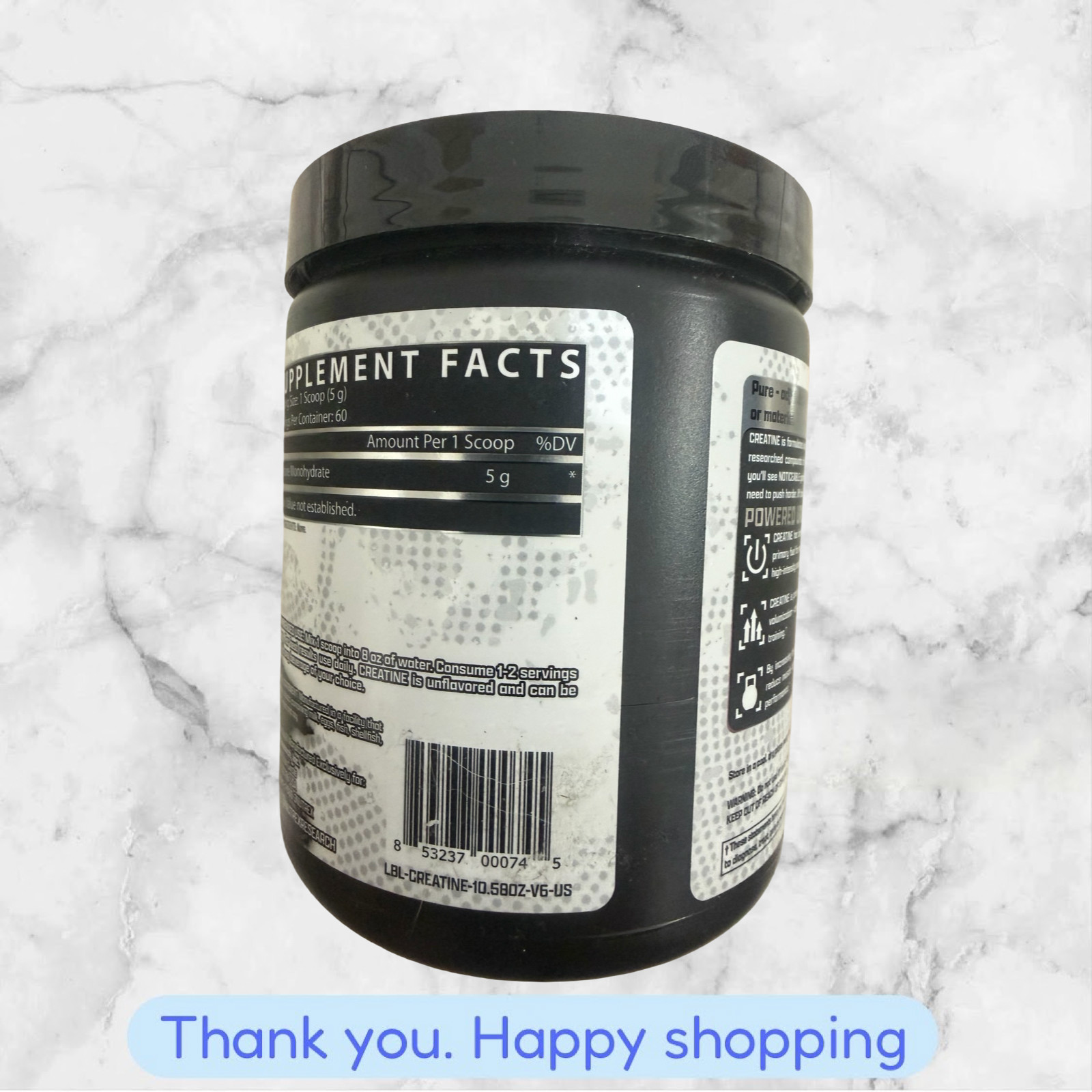 Nutrex CREATINE Monohydrate Powder Micronized Unflavored 60 Servings 10.58oz NEW