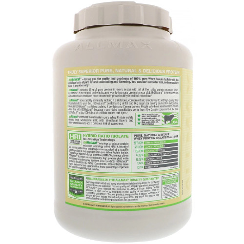 ISONatural™, Whey Protein Isolate, Chocolate, 5 lbs (2.27 kg)