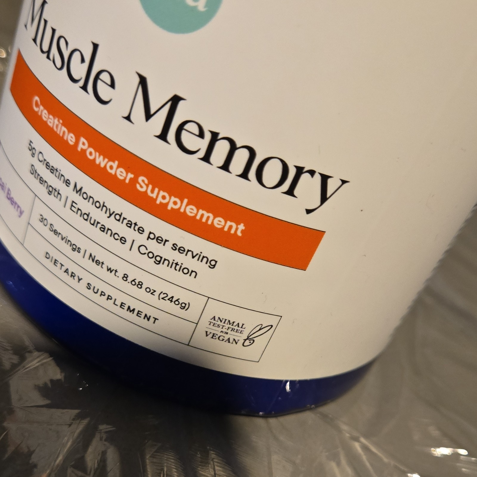 Ora Muscle Memory Creatine Powder Acai Berry 8.68oz 30 Servings