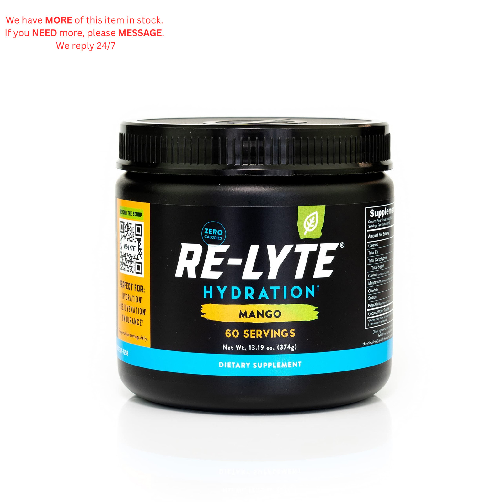 REDMOND Re-Lyte Hydration Electrolyte Powder Mix 13.19 Ounce (Pack of 1)