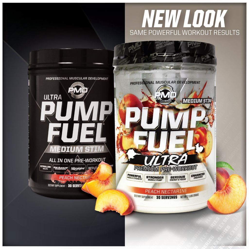 PMD SPORTS PUMP FUEL ULTRA – PRE WORKOUT – PEACH NECTARINE (30 Servings)