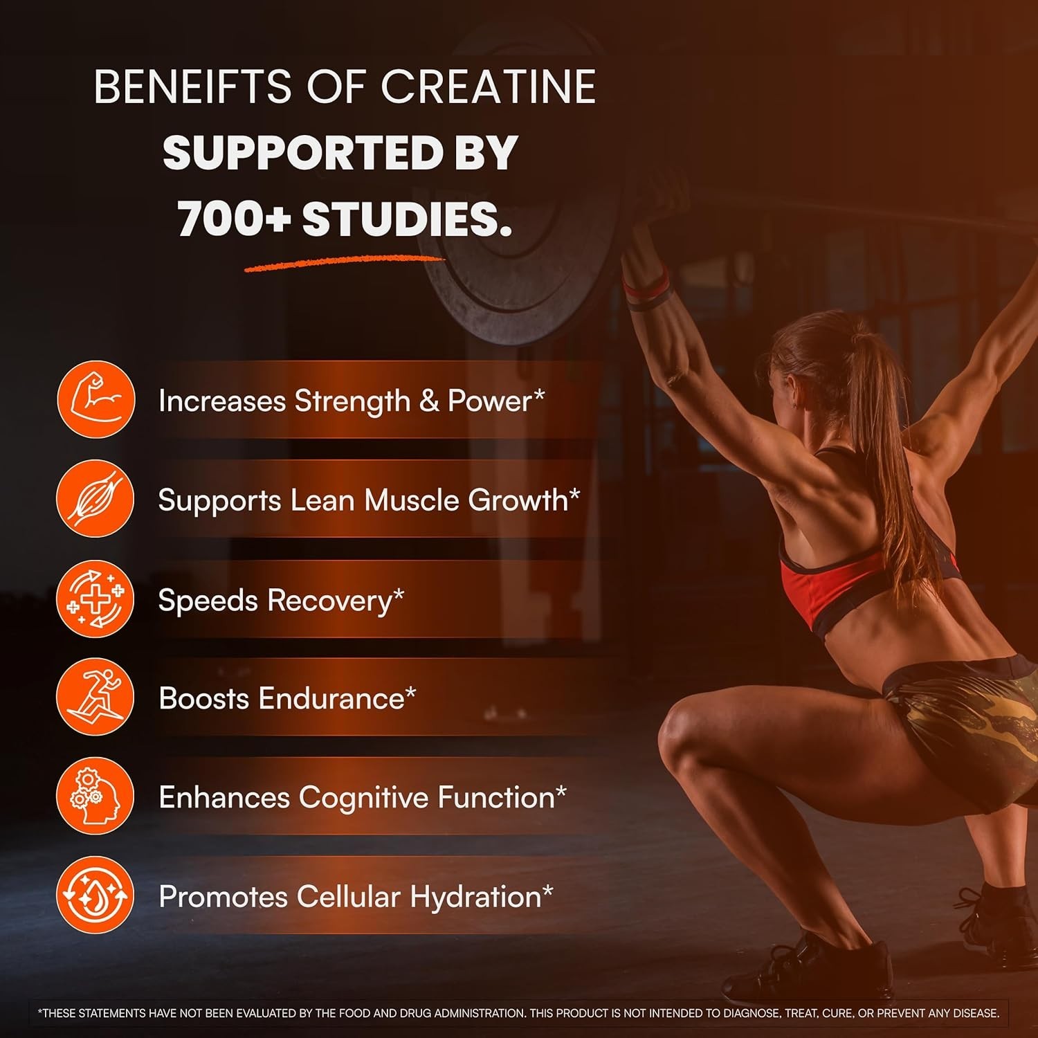 Creapure Creatine Monohydrate Powder 60 Servings Unflavored NSF
