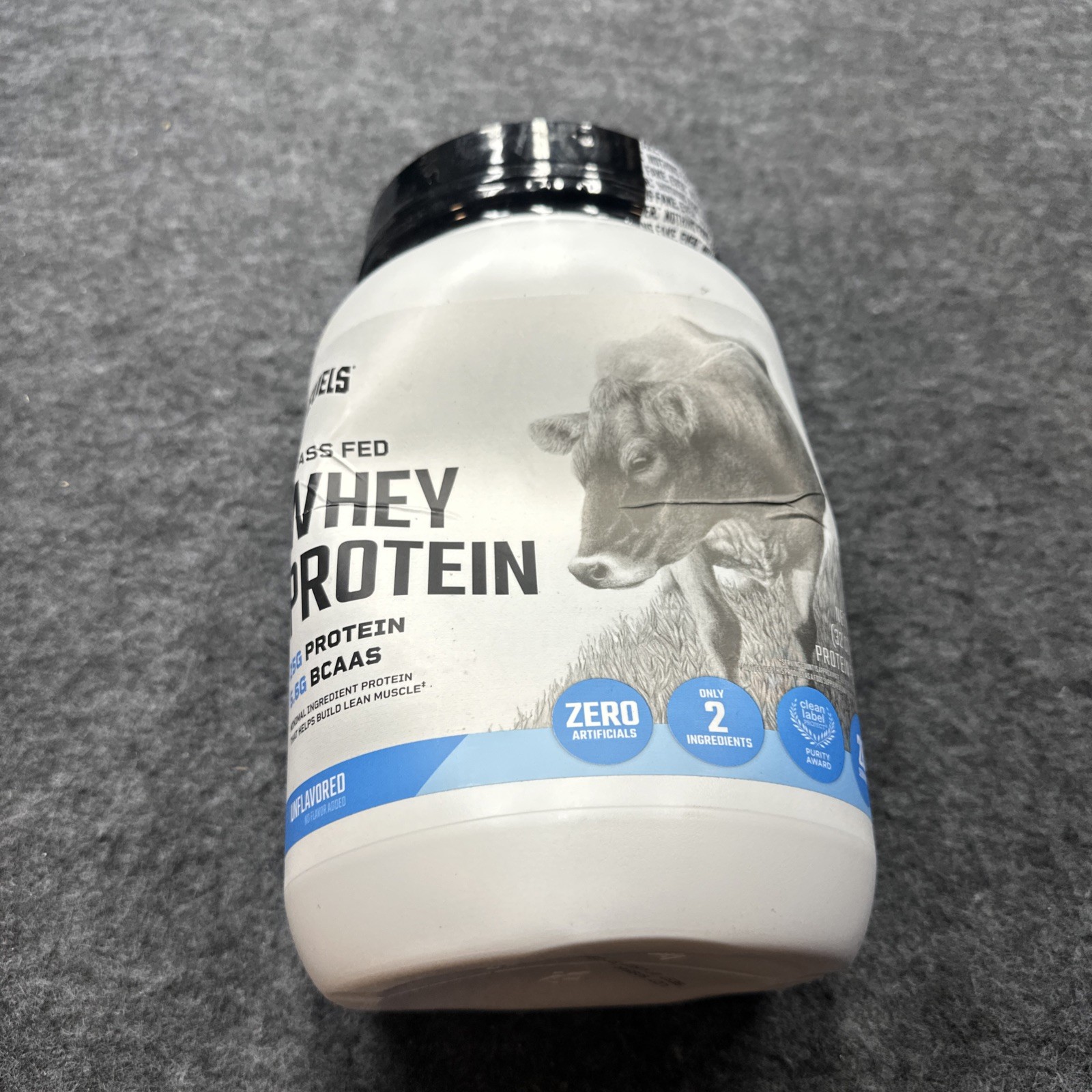 Levels Grass Fed Whey Protein Powder Unflavored 2 lb (907 g) EXP 3/28