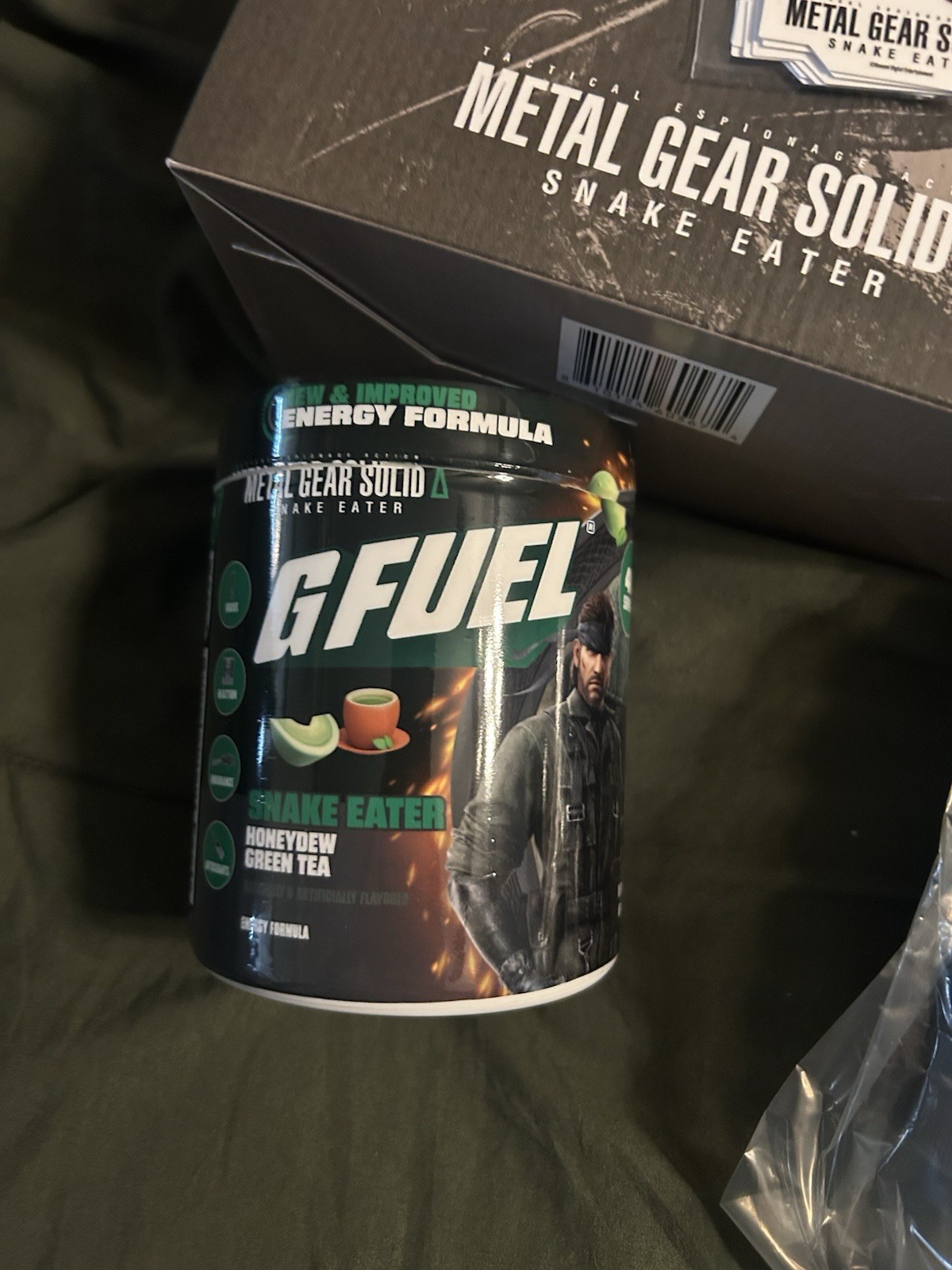 Gfuel Solid Snake Collector’s Box Shaker + Tub G FUEL
