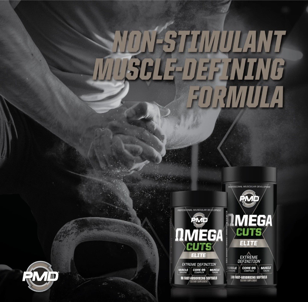 Omega Cuts Elite- Omega Fatty Acids & CLA for Muscle & Definition – 90 Softgels