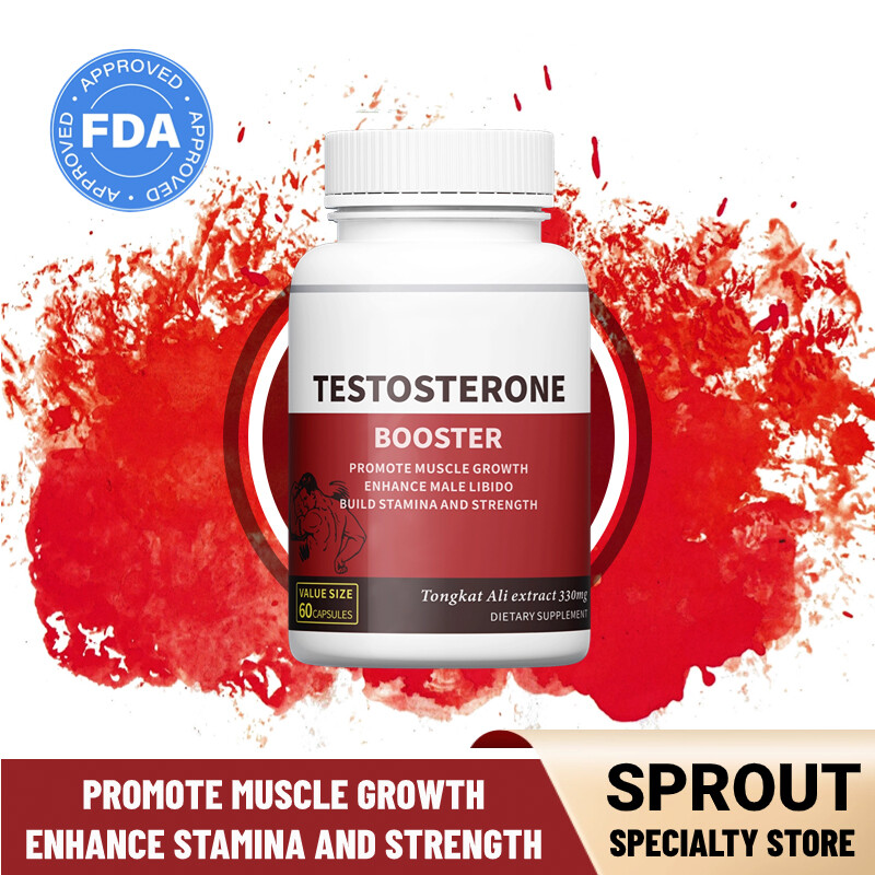 Testosteron Booster 60 Capsules Men’s Health, Build Energy Muscle Stamina