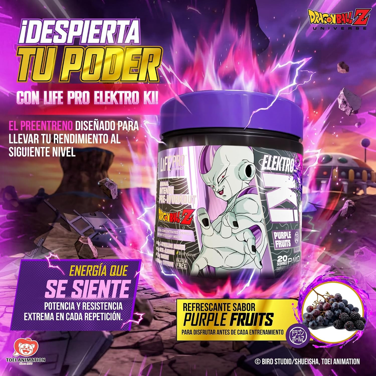 Life Pro Elektro Ki Dragon Ball Z Limited Edition 400G – Potente Preentreno Insp